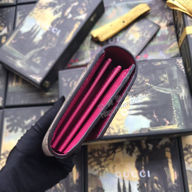 Gucci包 古馳新款女包 Gucci斜跨女包 Gucci鏈條包 570145pvc啡小G  gdj1194